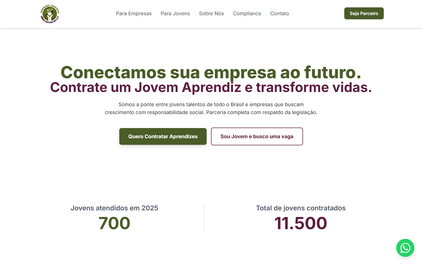 Preview 1 do projeto Portal Jovem Aprendiz