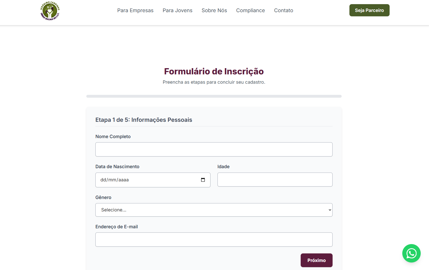Preview 3 do projeto Portal Jovem Aprendiz